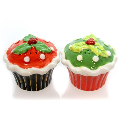 Tabletop Cupcake Holly Salt & Pepper Cosmos Gifts Corp. - Salt And