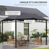 Aghana Digitals 9.8'x9.8' Outdoor Grill Gazebo with UV-Blocking Polyester Canopy, Geodesic Roof & - 4 of 4