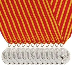 Unique Bargains Games Sports Competitions Zinc Alloy Embossed Design Award Medals 12 Pcs - 1 of 4