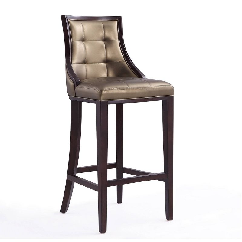 Fifth Avenue Upholstered Beech Wood Faux Leather Barstool - Manhattan Comfort, 1 of 10
