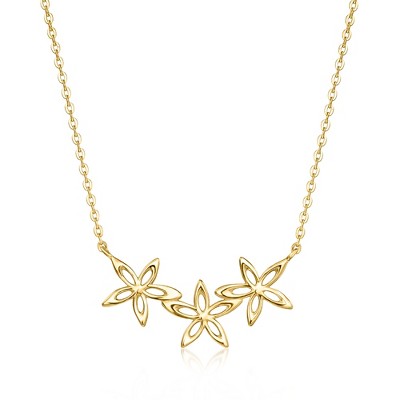 Pure Collection by Ross-Simons Italian 10kt Yellow Gold Flower