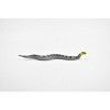 Collectible Wildlife Gifts | Snake Gray, Black Striped with Yellow Head, Rubber Reptile, Realistic Hand Painted,  Model, Gift,   4"   F1098 B165 - 4 of 4