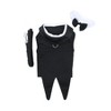 DOGGIE DESIGN Dog Tuxedo w/Formal Tails - Black, XXXL (Chest 31-36") - 2 of 3