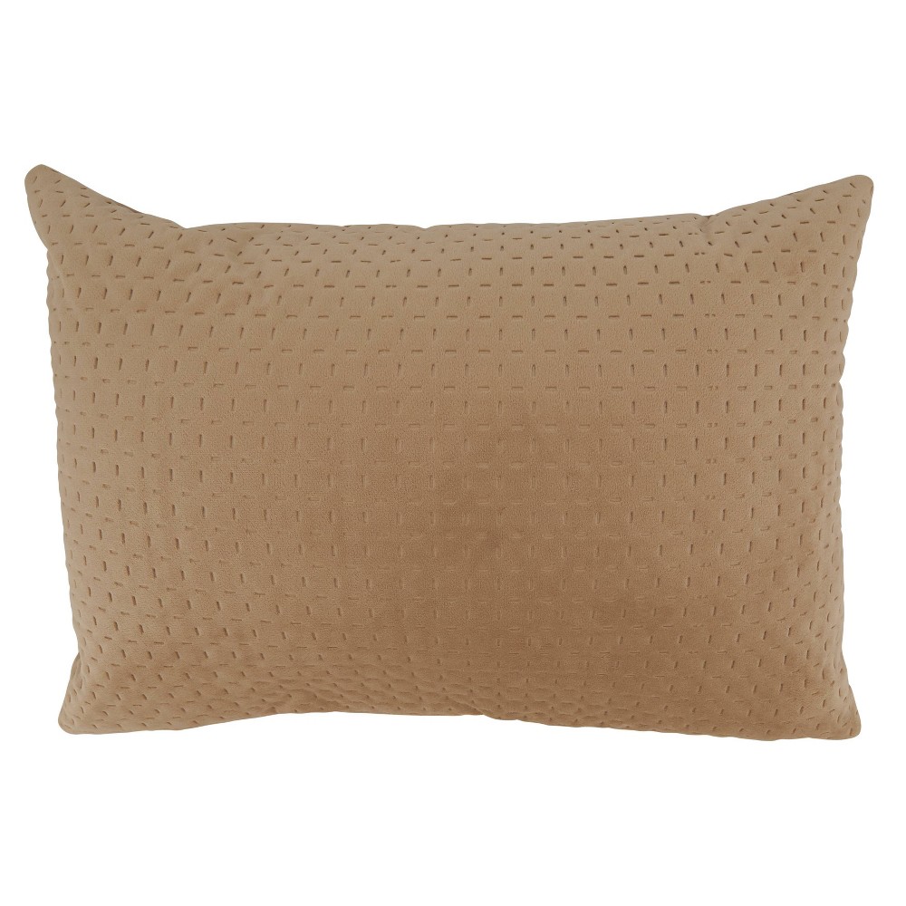 Photos - Pillow 14"x20" Oversize Pinsonic Velvet Design Poly-Filled Lumbar Throw  Be