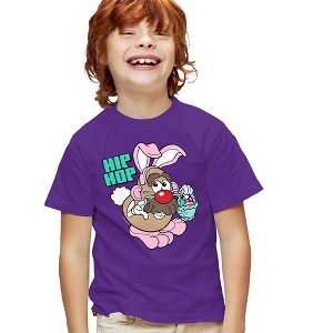 Potato Head Hip Hop Kids T-Shirt For Youth Purple - 1 of 4