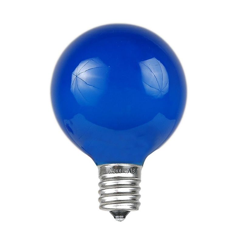 Novelty Lights Clear G40 Globe Hanging Outdoor String Light Replacement Bulbs E12 Candelabra Base 5 watt, 2 of 8