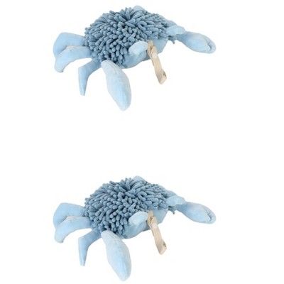 REGALWOVEN 2 Packs Cute Animal Chenille Soft Absorbent Decorative Cartoon Fuzzy Ball Hand Towel 9" x 12"