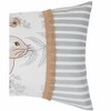 C&F Home 13" x 20" Easter Spring Garden Toile Bunnie Bunny Accent Lumbar Throw Pillow - 3 of 4