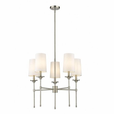 Z-Lite Emily 5 - Light Chandelier in  Brushed Nickel
