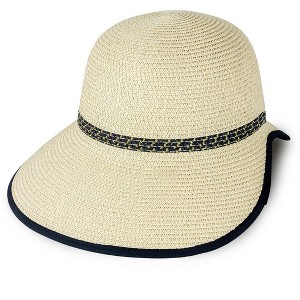 Magid Metallic Crown Band Straw Garden Hat - 1 of 1