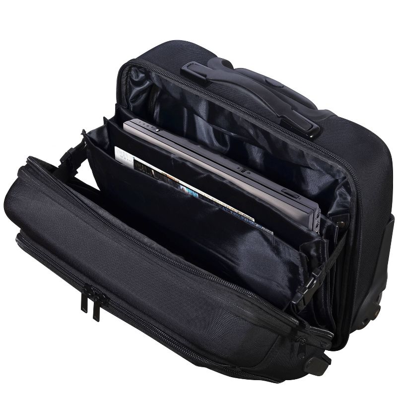 Olympia USA Elite Softside Carry On Suitcase - Black, 3 of 8
