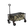 Folding Wagon Cart With All Terrain Wheels, Heavy Duty Garden Carts With Adjustable Handle,Outdoor Utility Wagon For Camping-Cuddlewood - 3 of 4
