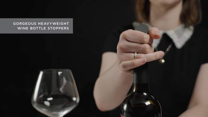Viski Heavyweight Wine Bottle Stopper, 2 of 16, play video