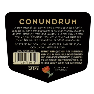 Conundrum Red Blend Wine - 375ml Bottle