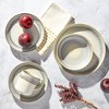 16pc Stoneware Embossed Hudson Dinnerware Set - Tabletops Gallery: Gray ...