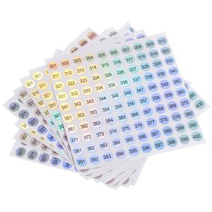 Unique Bargains Office Home Warehouse Self-Adhesive Round Reflective Sticker 10 Sheets - 1 of 4