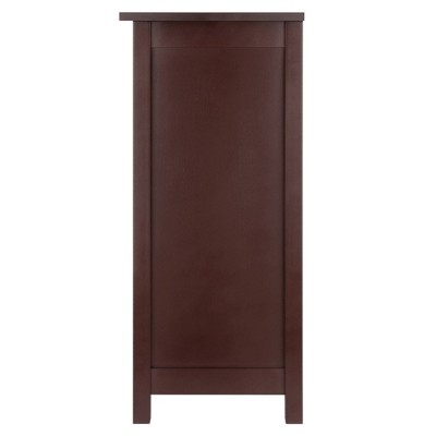 Transitional 3-Tier Medium Walnut Wooden Bookshelf for Kids