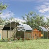 PawHut Large Metal Chicken Coop, Walk-in Chicken Run with Waterproof and Anti-UV Cover for Yard, Duck, Rabbit - 2 of 4