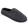 Isotoner Men's Heathered Knit Brady Hoodback Slipper - 2 of 3