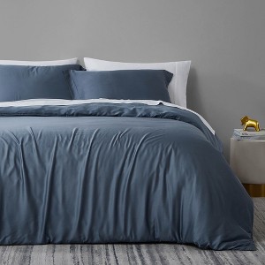 Southshore Fine Living Luxurious Duvet Cover Set Made with Rayon from Bamboo with shams - 1 of 4