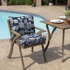 Arden 24"x17" Outdoor Dining Chair Cushion Set - 2 of 4