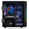 CLX SET Gaming PC TGMSETRXH2519BM - AMD Ryzen 7 5700X 3.4GHz 8-Core, 16GB DDR4, Radeon RX 6600 8GB, 500GB NVMe M.2 SSD, 2TB HDD, WiFi, Win 11 - 2 of 4