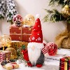 Christmas Gnomes Plush Decoration,Gnome Plush Christmas Decoration Handmade Swedish Dwarf Scandinavian Tomte Elf Gnomes for Home Office Table Decor - 3 of 4