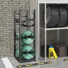 VEVOR Refrigerant Tank Rack, with 2 x 30lbs and Other 3 Small Bottle Tanks, Cylinder Tank Rack 12.79x12.99x47.12 in - 2 of 4