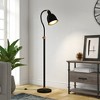 Hudson and Canal Adjustable Arc Floor Lamp with Metal Shade - 4 of 4