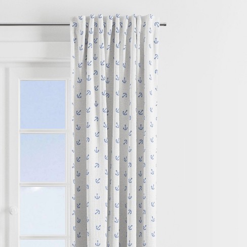 1 Pillowfort Aqua Blue Twill Window Blackout Curtain Panel Kids 42 X 84” for sale online 