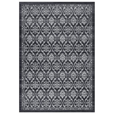 WhizMax Modern Rugs Floral Print Mat Non-Slip Boho Low Pile Non-Shedding Carpet