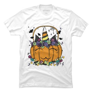 Men's Design By Humans Halloween Unicorn By Desdymona T-Shirt - 1 of 2