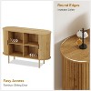 homfan 47" Mid-Century Modern Sideboard Buffet Cabinet Adjustable Shelves, Accent Storage Cabinet - 2 of 4