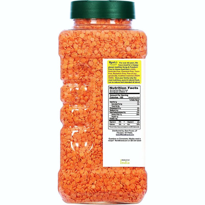 Organic Masoor Dal (Red Split Lentils) - Rani Brand Authentic Indian Products, 3 of 11