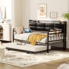 Aheaplus Daybed with Trundle and Charging Station - 2 of 4