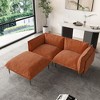 WJSHome Modular Velvet Sectional Sofa with Chaise,74" Modern L-Shaped Couch for Living Room, 8" High Metal Legs - 2 of 4