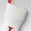 Knit Monogram Christmas Stocking White - Wondershop™ - 3 of 3
