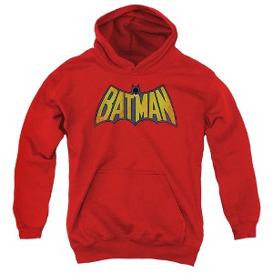 Boys’ DC Classic Batman Logo Hooded Sweatshirt - 1 of 4