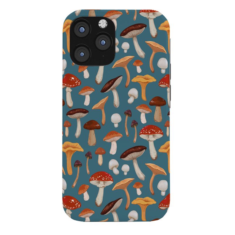 Avenie Mushrooms In Teal Pattern Tough iPhone Case - Society6, 1 of 2