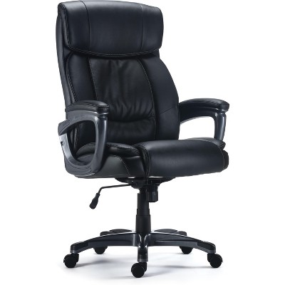 Staples Lockland Bonded Leather Big & Tall Managers Chair Black (53235) 58067