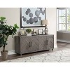 Palisades 4 Door Console TV Stand for TVs up to 80" Gray - Martin Furniture - 2 of 4