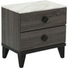 ORRD Nightstand, Classic Style Nightstand, 2 Drawer Side Table, Nightstand for Bedroom, Living Room, Small Space, Dark Gray - 3 of 4