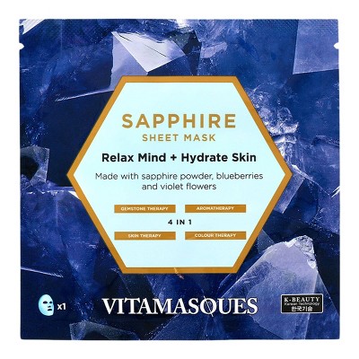 Vitamasques Sapphire Gemstone Sheet Mask - 0.74 fl oz