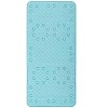 Home Mart Goods Extra Thick Long Light Blue Non-Slip Foam Bathtub Shower Mat With Suction Cups Fast Drying - 36" x 17" - 4 of 4