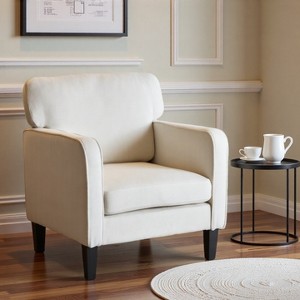 FONTOI Reading Chair with Armrest and Backrest Comfy Lounge Chair with Thick Cushion for Bedroom Living Room Waiting Room and Reception Room - 1 of 4