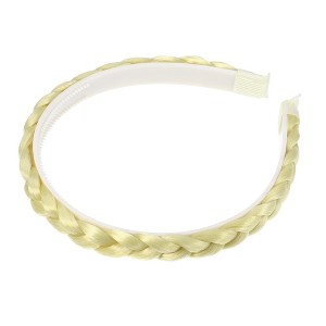 Unique Bargains Women's Synthetic Hair Plaited Headband Braid Braided with Teeth 1 Pc - 1 of 4