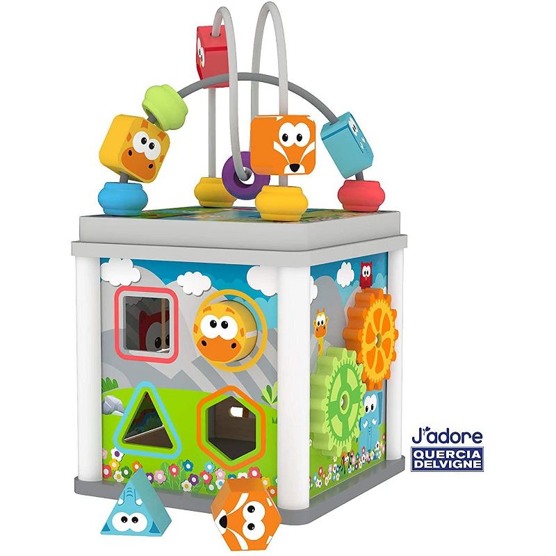 J'adore Wooden Zoo Animal Mini 5-in-1 Activity Cube Center, 3 of 5