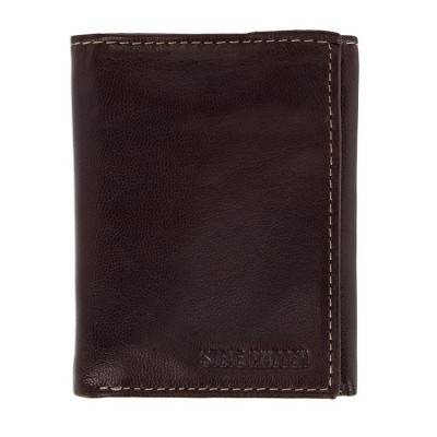 Steve Madden Men's Antiqued Leather Trifold Wallet