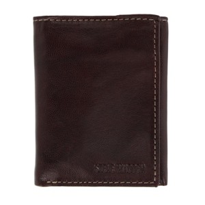 Steve Madden Men's Antiqued Leather Trifold Wallet - 1 of 3