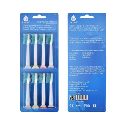 Pursonic Generic Sonicare Replacement Toothbrush Heads - 8ct : Target